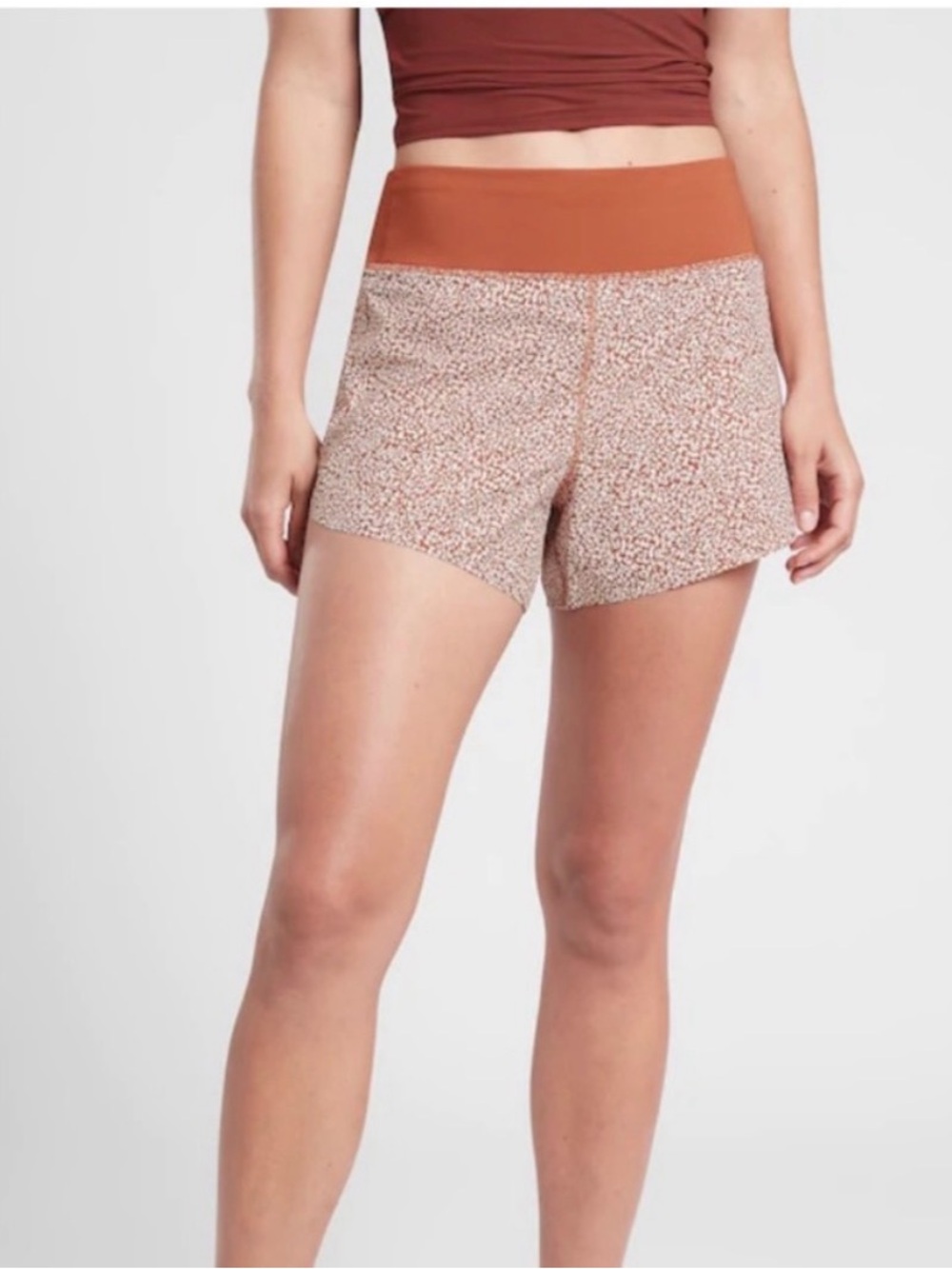 Athleta Run with It Printed 3.5" Shorts